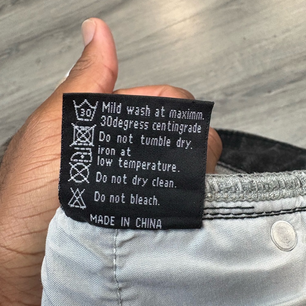 Godspeed Patch Distressed Black Denim Shorts - image 5